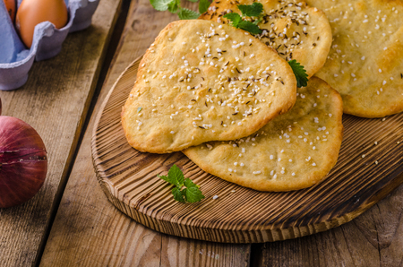 Homemade crackers, baked in oven, simple and deliciousの写真素材