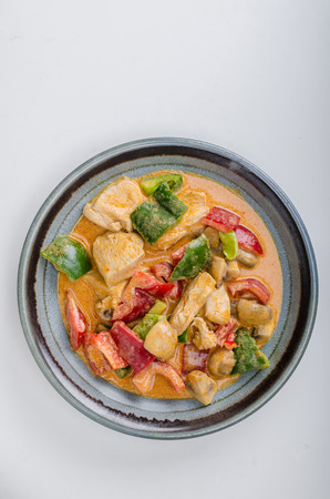 Curry with chicken and vegetableの写真素材