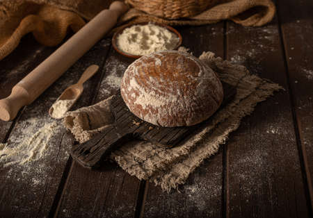 Delicious and beautiful bread from sourdough, all homemade