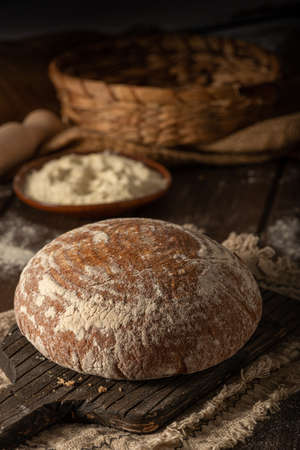Delicious and beautiful bread from sourdough, all homemadeの写真素材