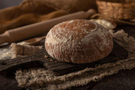 Delicious and beautiful bread from sourdough, all homemadeの写真素材