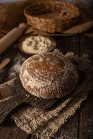 Delicious and beautiful bread from sourdough, all homemadeの写真素材