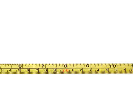 a section of steel tape measure
