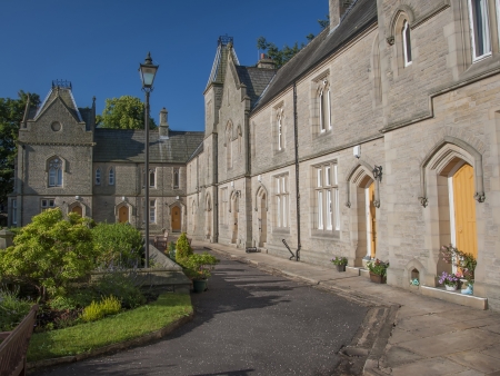 neo gothic style victorian almshousesのeditorial素材