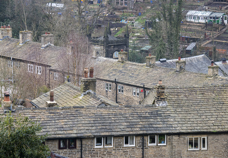 The small pretty village of Luddenden in the South Pennines area of Calderdale in West Yorkshire