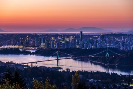 Vancouver City sunriseのeditorial素材