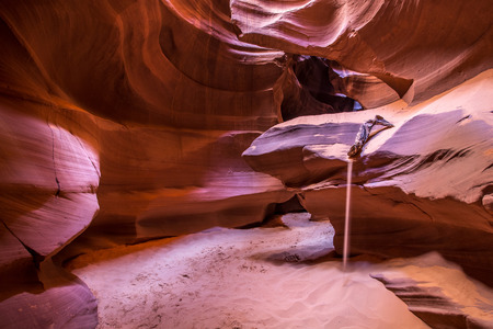 Weeping sands in Antelope Canyon, Arizonaの写真素材