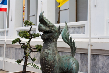 sculpture at wat pho, bangkok, thailand