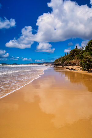 Australia Beach Golden Coast emptyの写真素材