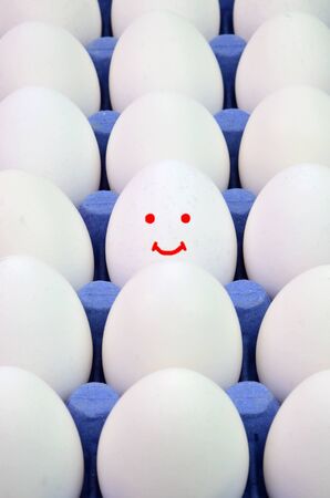 Concept image of best quality farm eggs の写真素材