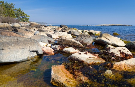 	Rocky sea coastの写真素材