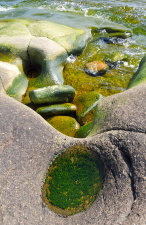 Seaside sculpturesの写真素材