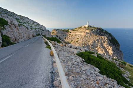Road to Formentor lighthouseの写真素材