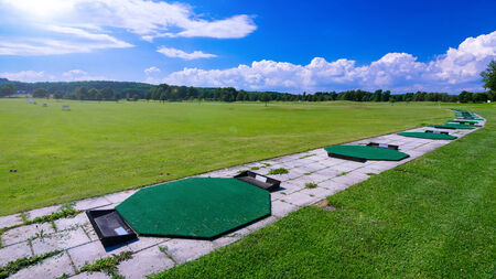 Long range training golf courseの写真素材