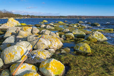 Sea coast fishing sceneryの写真素材