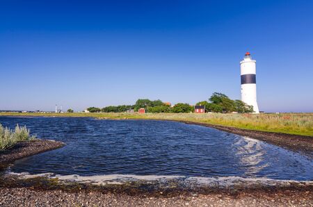 Oland\'s southern lighthouse - sea bay view