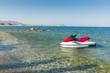 Jetski on the Greek beach