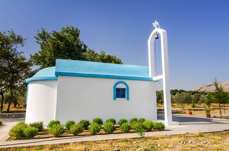 New build temple on Rhodesの写真素材