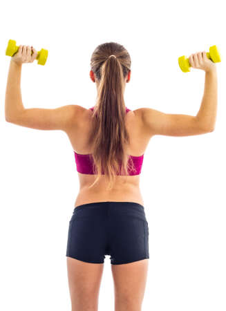 Dumbbell exercise for armsの写真素材