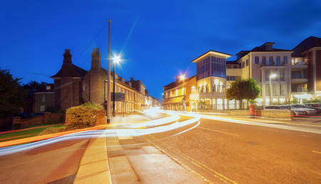 Winchester City centre at night