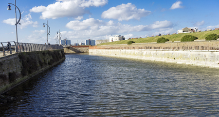 Portsmouth skyline on the UK's South Coastの写真素材
