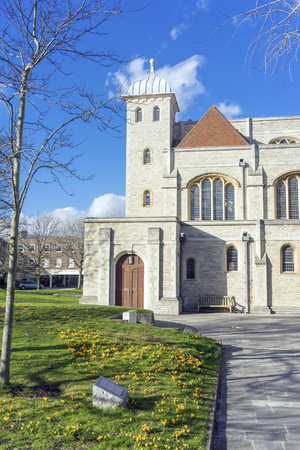 Portsmouth Cathedral in the Winter sunshineの写真素材