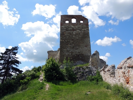 Fortification of the castle ruins Staatz  One of the last vestiges の写真素材