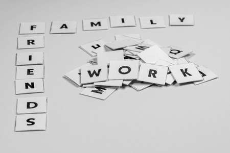 Work Life Balance - Don't Forget Your Family And Friendsの写真素材