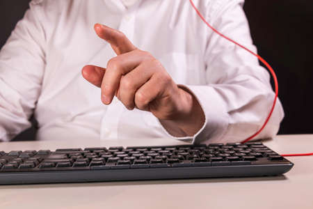 Discussion During Online Meeting With Colleagues and Customersの写真素材