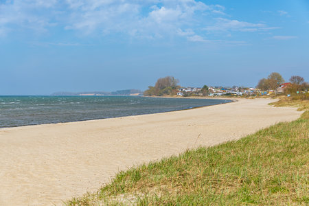 A Windy Day In Spring At The Baltic Sea - Wohlenberger Wiekの写真素材