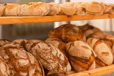 Variety Of Delicious Sour Dough Bread Fresh From The Oven