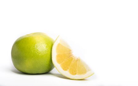 sweetie grapefruit isolated on a white backgroundの写真素材