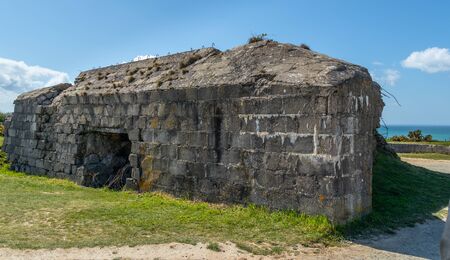 point du hoc, France - May 5, 2019: Bunker complex attacked by the 2nd Ranger battalion on June 6 1944.のeditorial素材