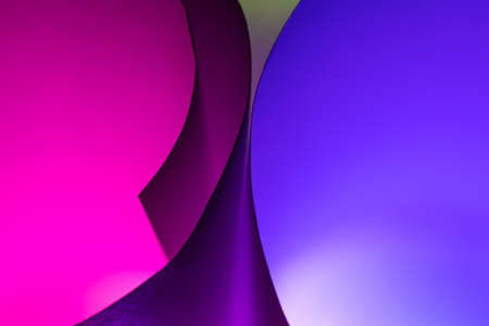 Colorful background of light on rectangular and round shapes.の写真素材