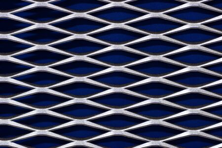 A steel diamond pattern, good for backgrounds. Nice texture.の写真素材