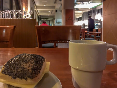 Hotel Breakfast - Aloneの写真素材