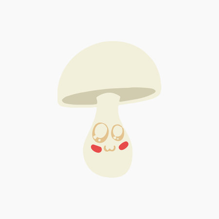 Smirking Mushroom Illustrationのイラスト素材
