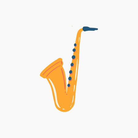 Saxophone Illustrationのイラスト素材