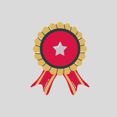 Playful Graduation Medal Hand Drawn Graduation Illustrationのイラスト素材