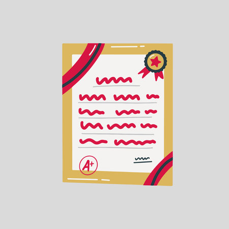 Playful Graduation Certificate Hand Drawn Graduation Illustration
