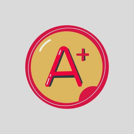 Playful Perfect Score Hand Drawn Graduation Illustrationのイラスト素材