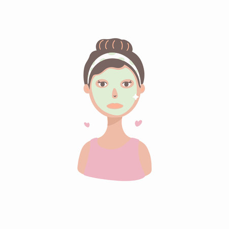 Soft Pastel Beauty Skincare Illustrationのイラスト素材