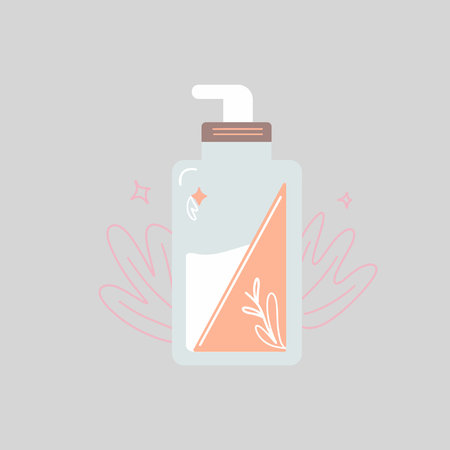 Soft Pastel Beauty Skincare Illustrationのイラスト素材