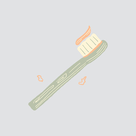 Bamboo Toothbrush Organic Zero Waste Living Illustration