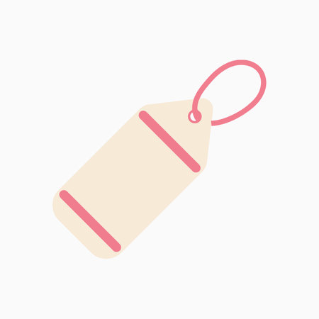 Pink Cream Price Tag Illustrationのイラスト素材