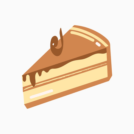 Yummy Choco Cheesecake Bakery Illustrationのイラスト素材