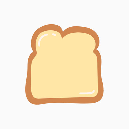 Yummy Choco Sliced Bread Bakery Illustrationのイラスト素材