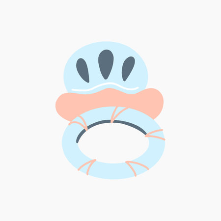 Baby Teether Illustrationのイラスト素材