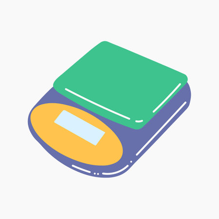 Green Digital Scale Illustrationのイラスト素材