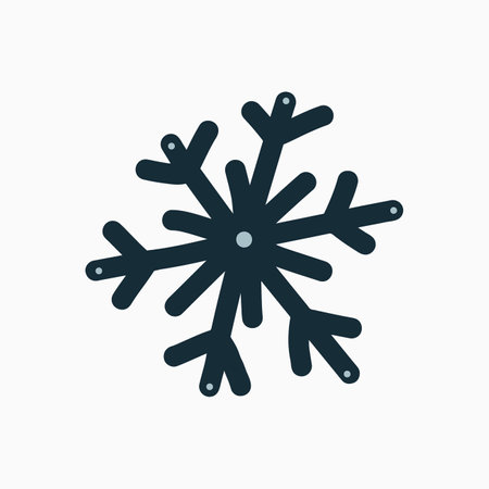 Warm and Joyful Christmas Snowflake Illustrationのイラスト素材